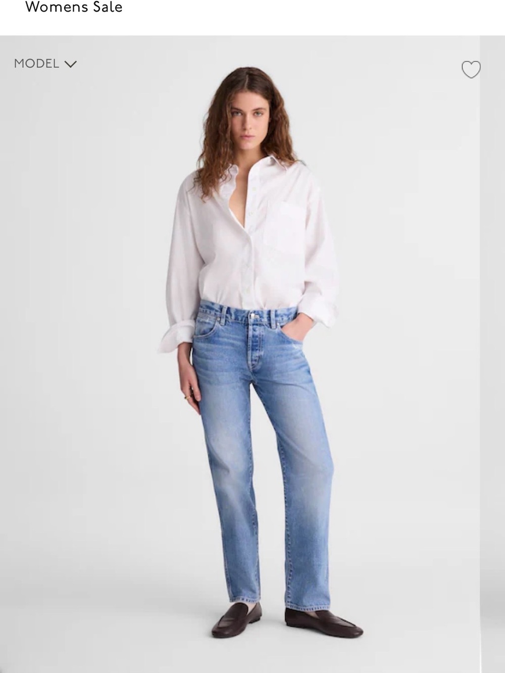 Madewell Dean Easy Straight Jean - Size 25P